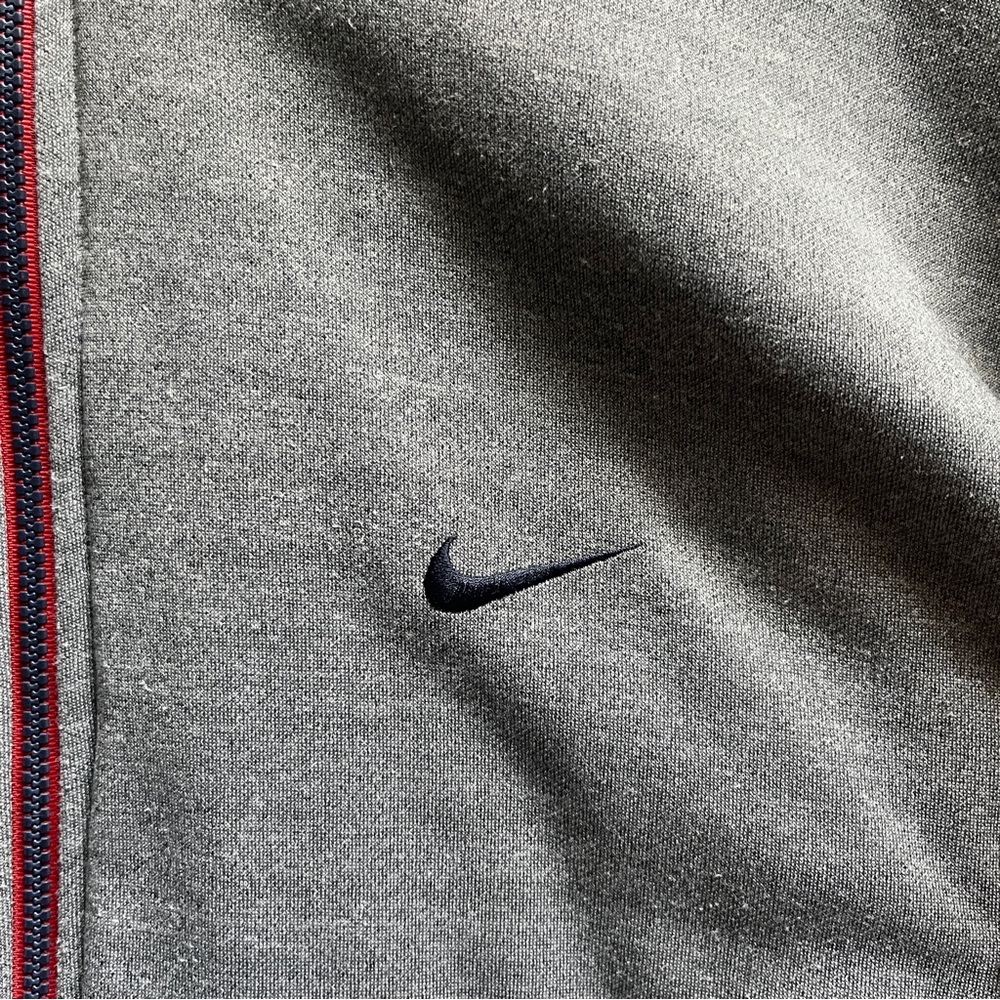Vintage Nike Reversible Zip-Up Hoodie Red/Grey Zip Front Rare Find Men’s Sz 2XL - Picture 11 of 14